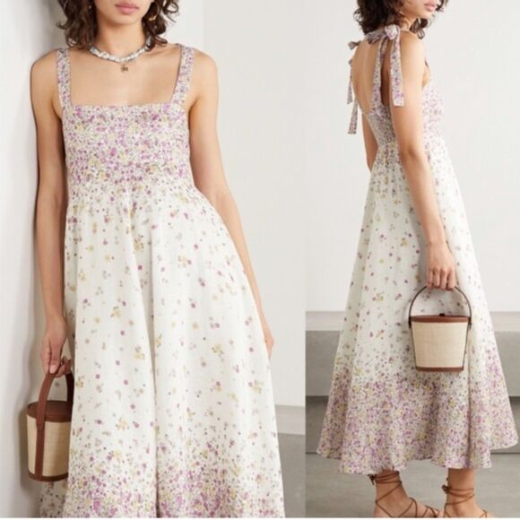 Zimmermann Dresses & Skirts - Zimmermann Carnaby Tie-Shoulder Midi Dress Zim 0 / US 4. white